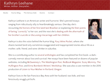 Tablet Screenshot of kathrynleehane.com